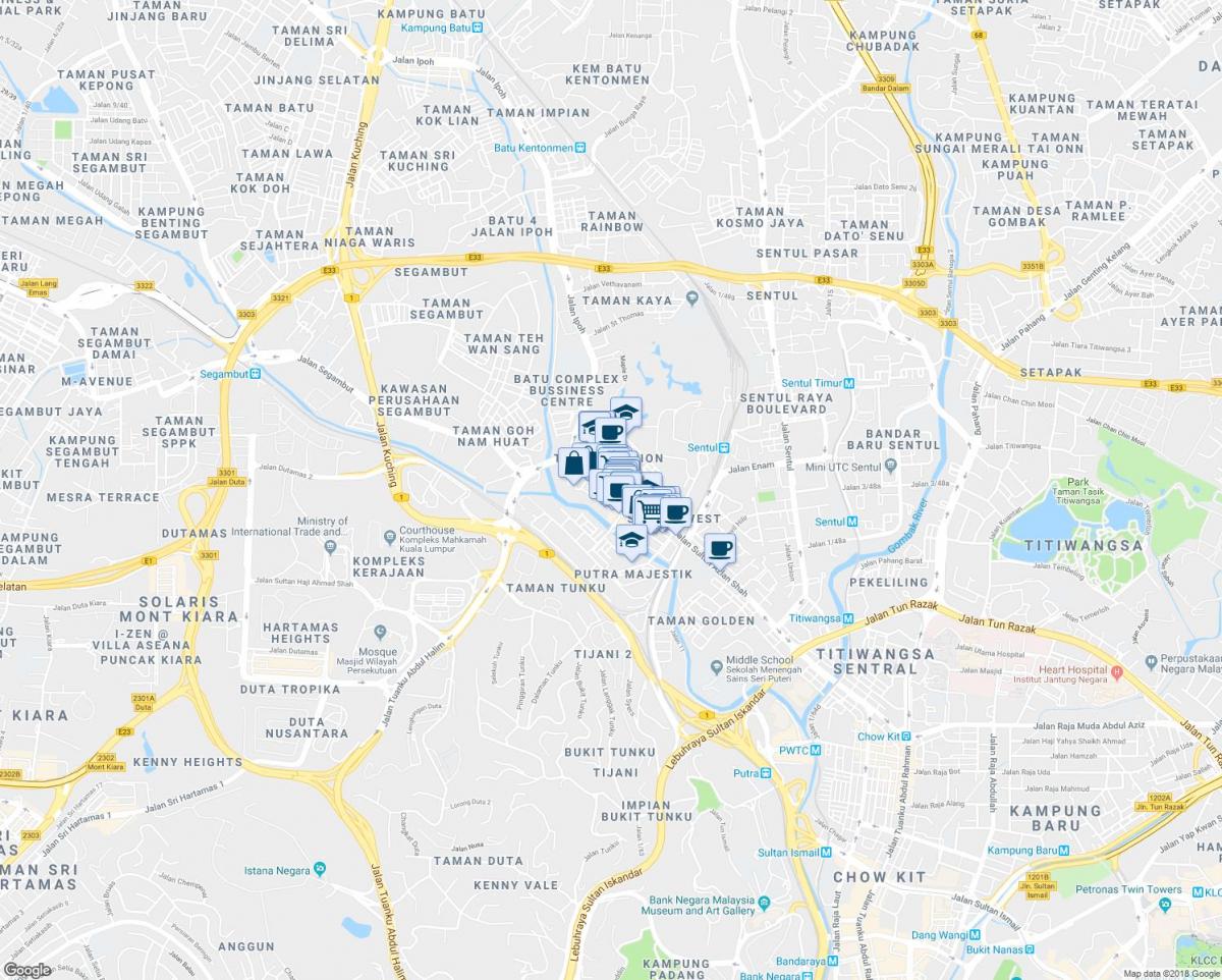 نقشه jalan ipoh کوالالامپور