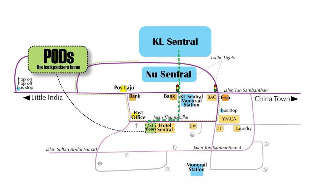 کوالالامپور, اتوبوس, نقشه ایستگاه
