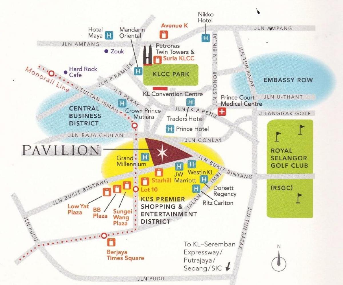 غرفه کوالالامپور نقشه