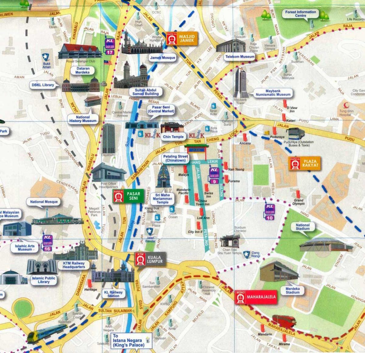 نقشه خیابان پتالینگ کوالالامپور