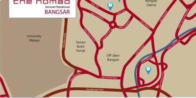 Bangsar کوالالامپور نقشه