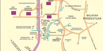 Damansara نقشه کوالالامپور