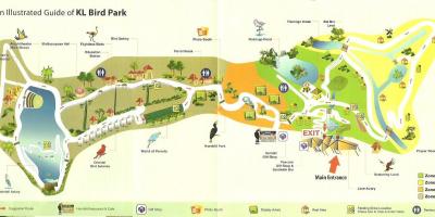 کوالالامپور پرنده پارک نقشه