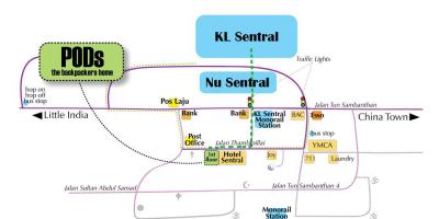 کوالالامپور, اتوبوس, نقشه ایستگاه