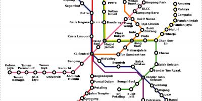 مالزی نقشه مترو