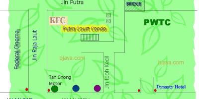 Pwtc کوالالامپور نقشه