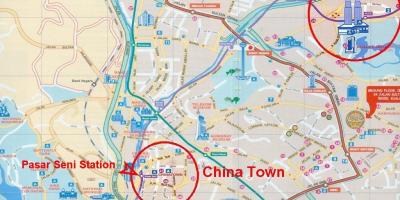 محله چینی ها در مالزی, نقشه