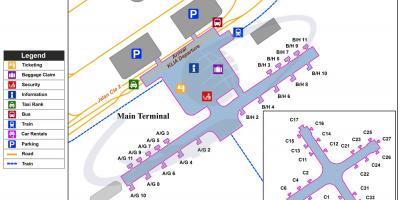فرودگاه بین المللی کوالا لامپور ترمینال نقشه
