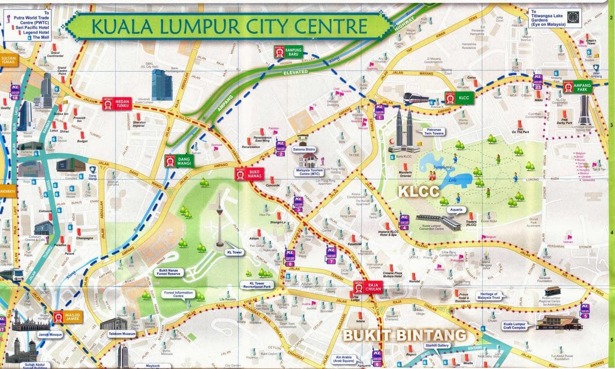 jalan bukit bintang نقشه