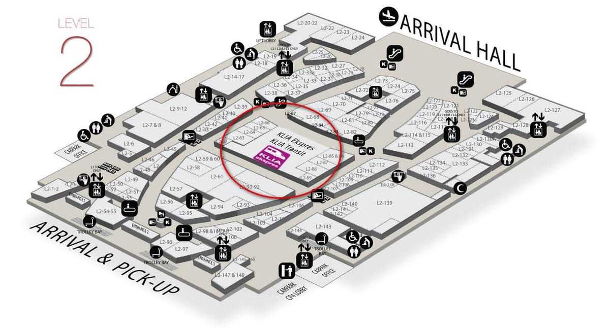 klia2 ورود نقشه