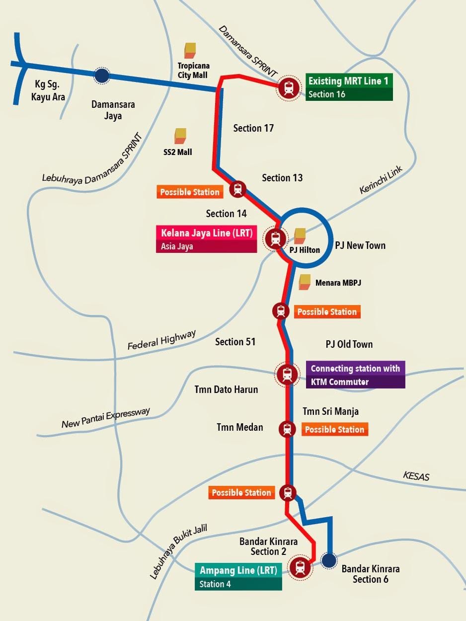 kelana jaya ایستگاه lrt نقشه
