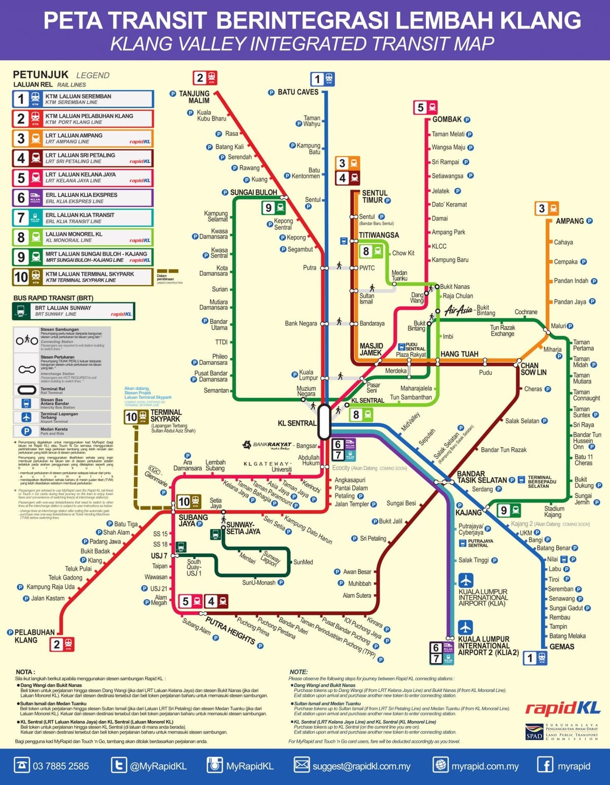 kl mrt نقشه مسیر