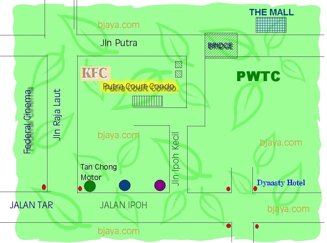 pwtc کوالالامپور نقشه