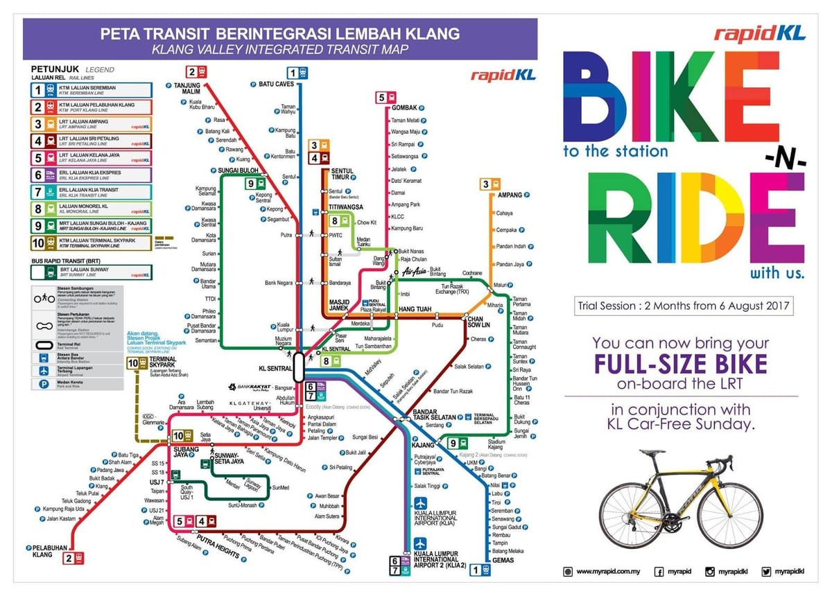 rapidkl, اتوبوس, نقشه مسیر