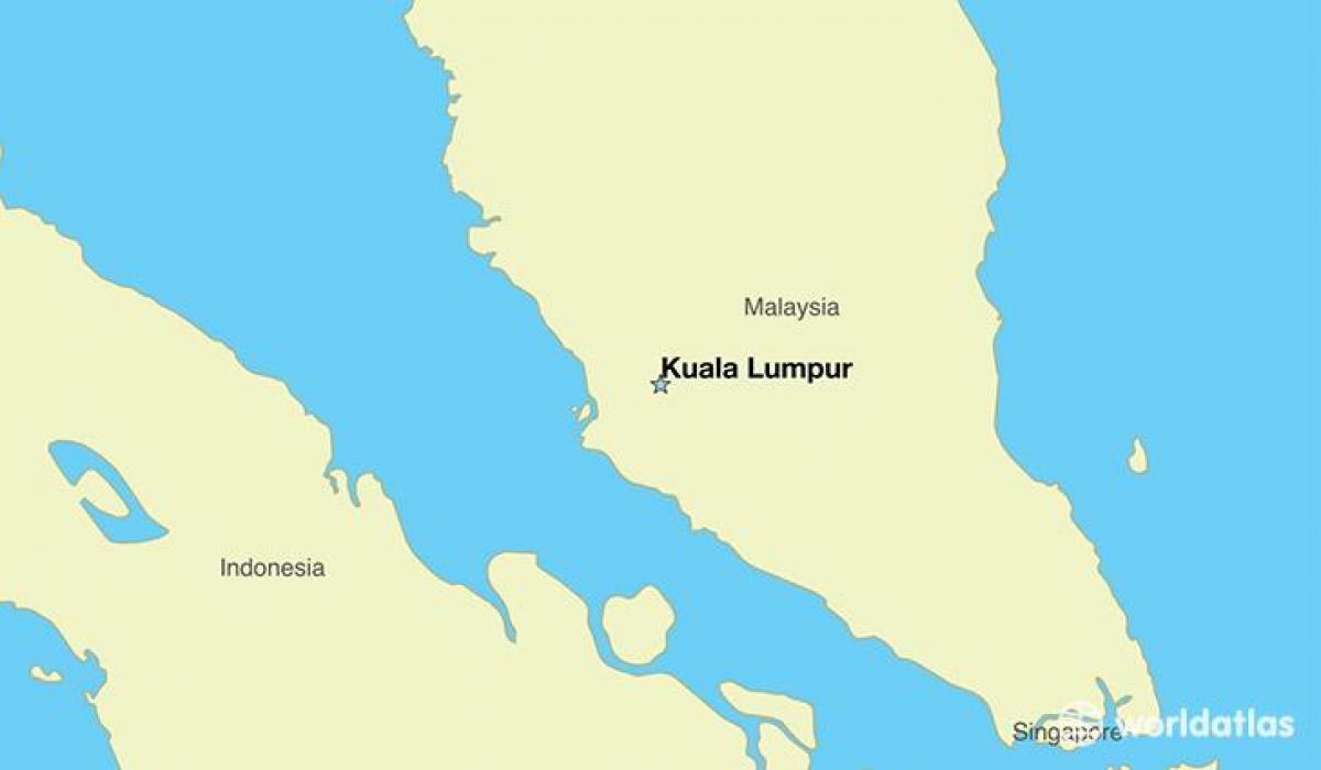 نقشه از پایتخت مالزی