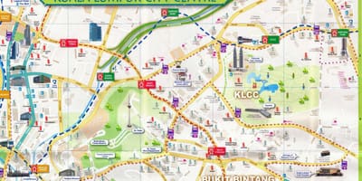 Bukit bintang مرکز خرید نقشه