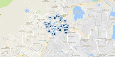 Kepong کوالالامپور نقشه