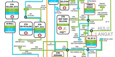 Lrt ktm نقشه مسیر