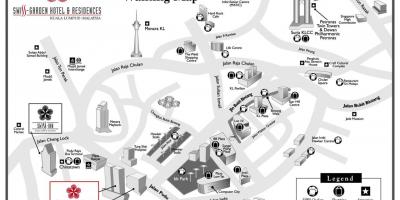 مثلث طلایی کوالالامپور نقشه