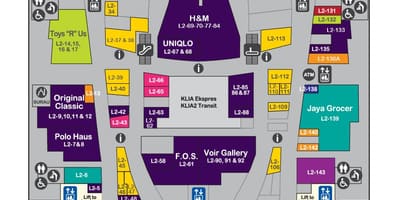 Klia پارکینگ بلوک نقشه