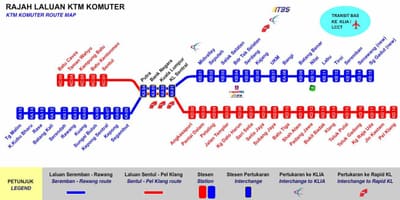 Kl komuter نقشه