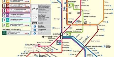 Lrt نقشه مسیر kl