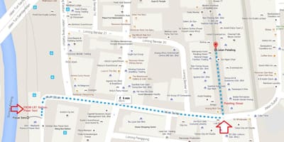 Lrt pasar seni نقشه