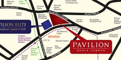 نقشه pavilion kl