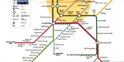ستاره خط lrt نقشه