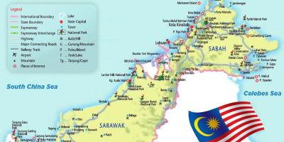 فرودگاه در مالزی نقشه